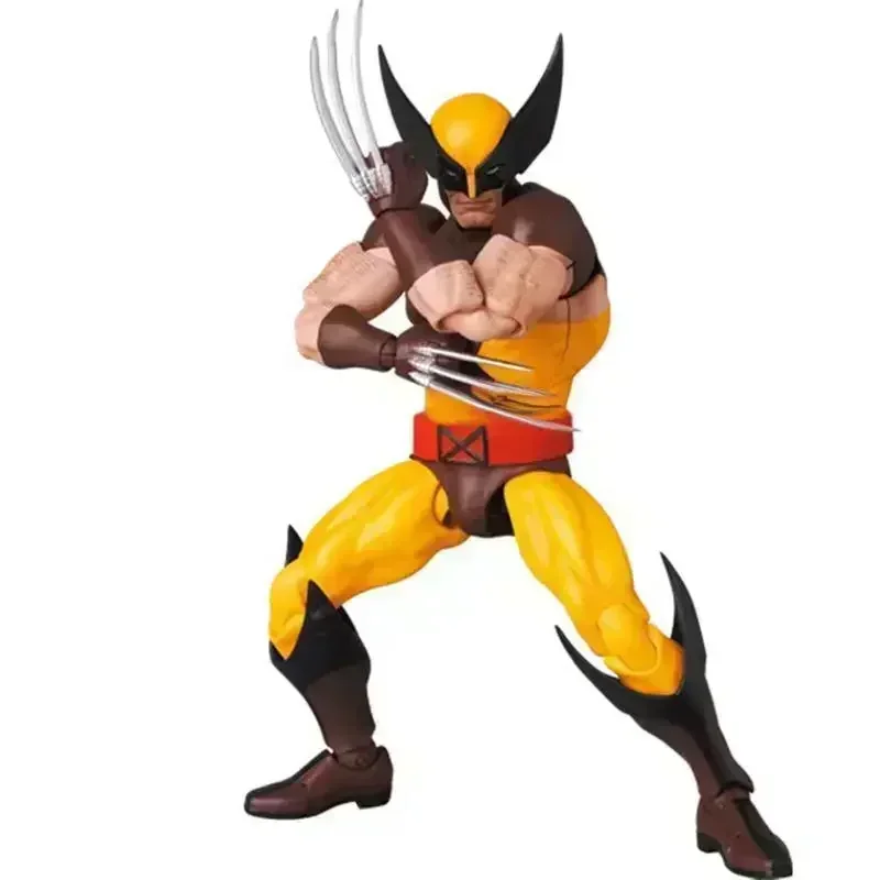 Em estoque ct brinquedos mafex 096 wolverine figura marrom quadrinhos x-men figura de ação mafex 138 shf anime estatueta ko modelo brinquedo crianças presentes