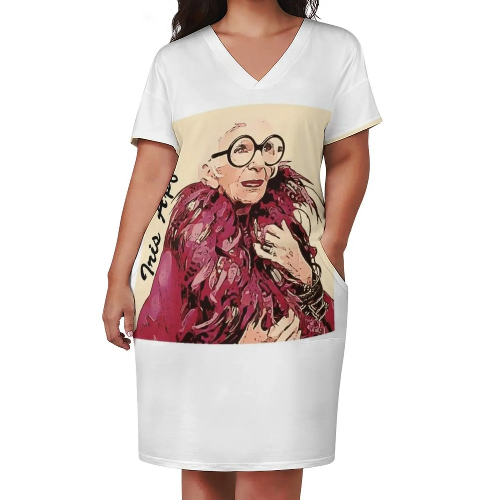 Iris Apfel Loose Pocket Dress elegant women's dresses for wedding birthday dresses for women