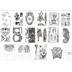Retro Transparent Clear Stamps for DIY Scrapbooking/Card Making Fun Decoration Supplies  A0084