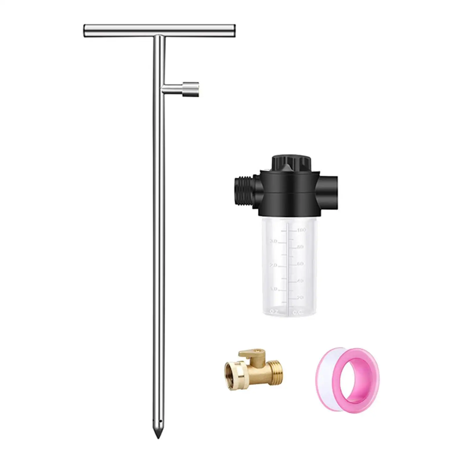 Watering Stake Deep Root Tree Watering Tool For Minimizing Water Waste With Brass Valve Fertilizer Bottle Watering Post