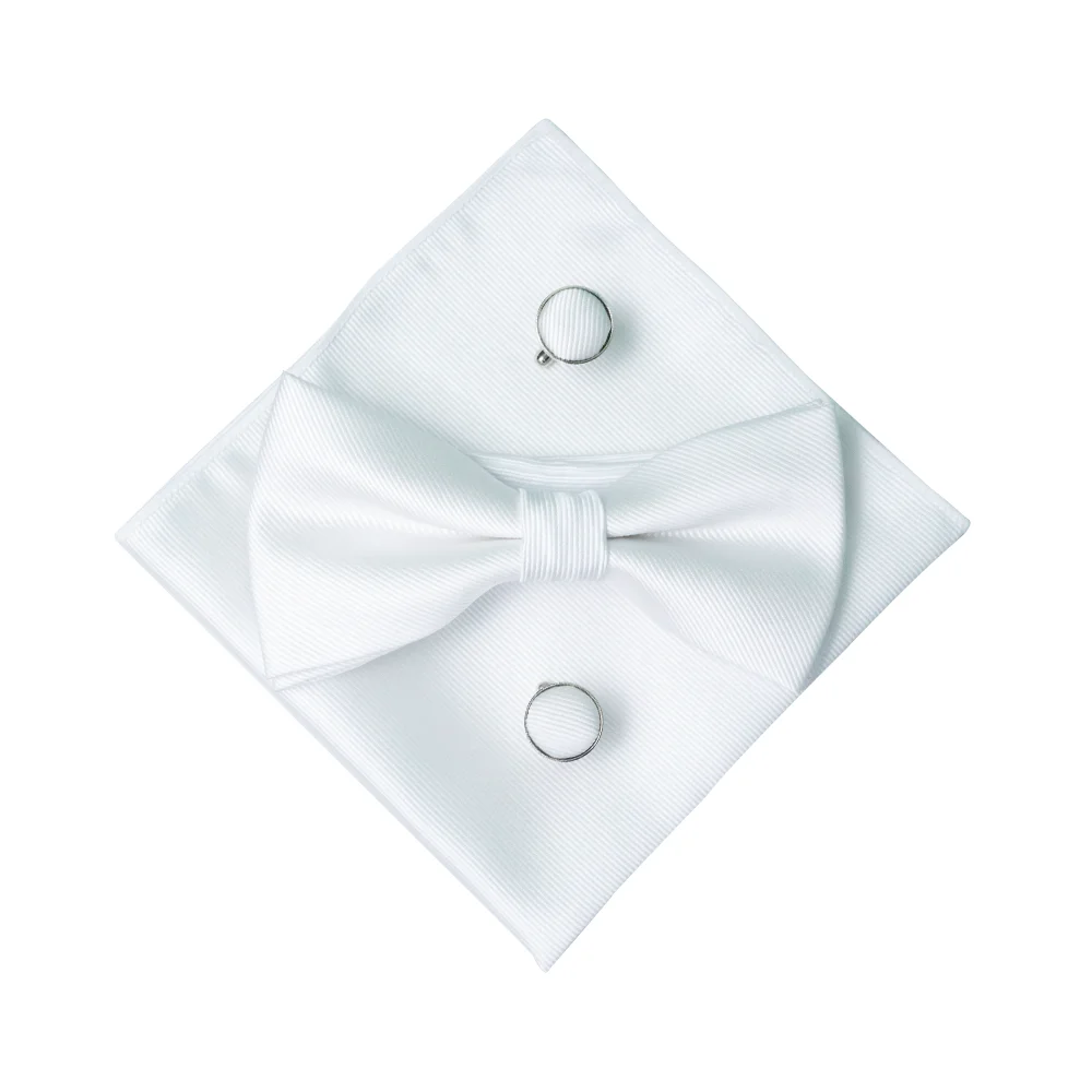 EASTEPIC Karamellfarbenes Fliege-Set mit Twill-Einstecktuch und hochwertigen Manschettenknöpfen – Klassisches Accessoire für Herren in Unifarbe – Geburtstagsgeschenk – Detail 8