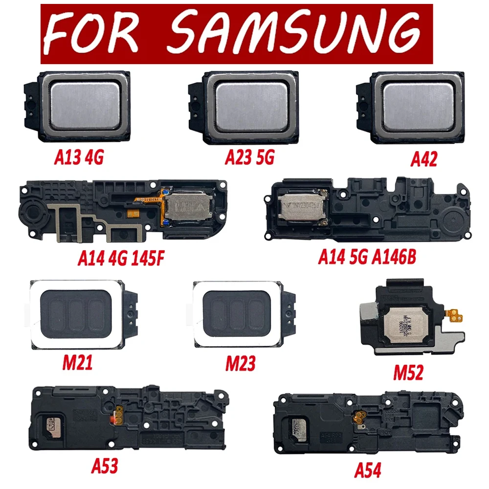 NEW Tested Loudspeaker For Samsung A23 A42 A53 A54 M21 M23 M52 M54 A13 A14 4G A33 5G Loud Speaker Buzzer Ringer Replacement