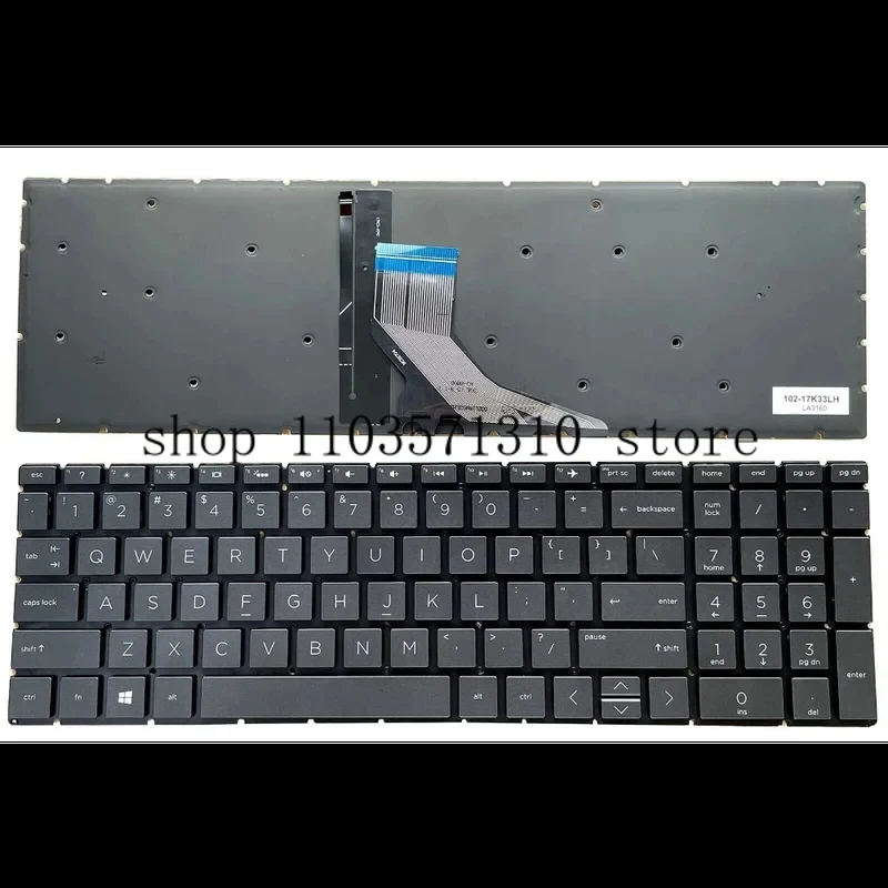 

US Laptop Keyboard Backlight for HP 250 G8 255 G8 256 G8 250 G7