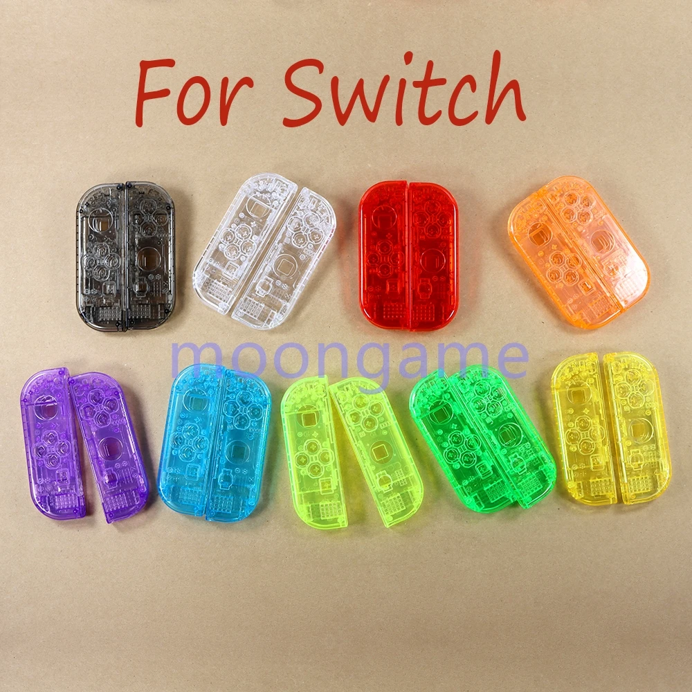 

15sets For Nintend Switch Case Joystick Transparent Joy-Con Controller Housing Shell for NS OLED Cover