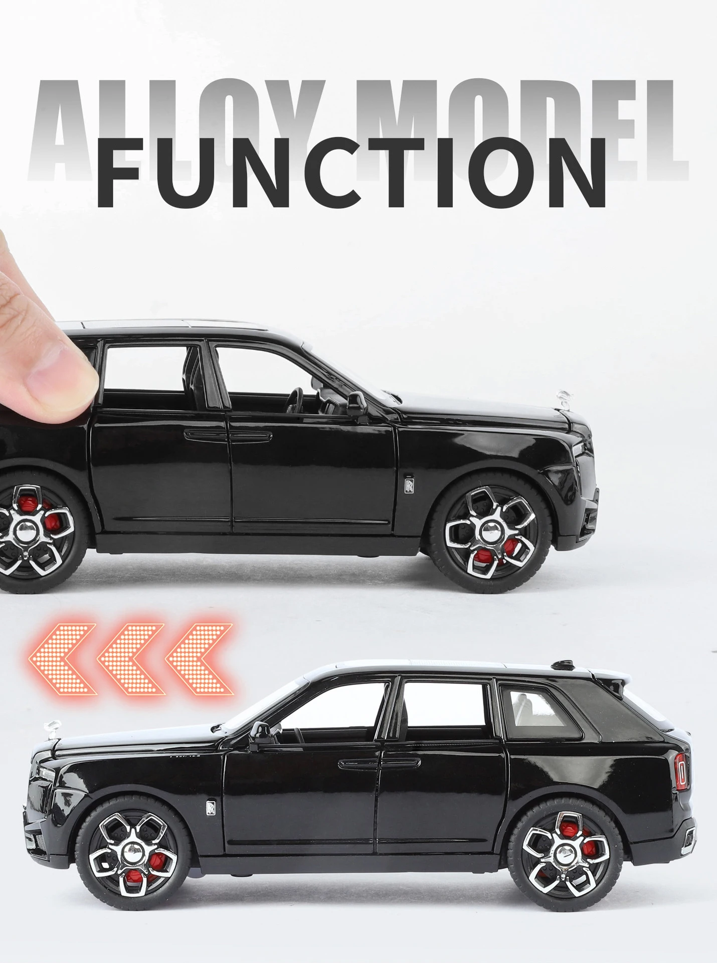 1/32 2025 Rolls Royce SUV Cullinan Legierung Luxusauto Modell Druckguss Metall Spielzeug Geländewagen Auto Modell Sound und Licht Kinder Geschenk – Detail 9