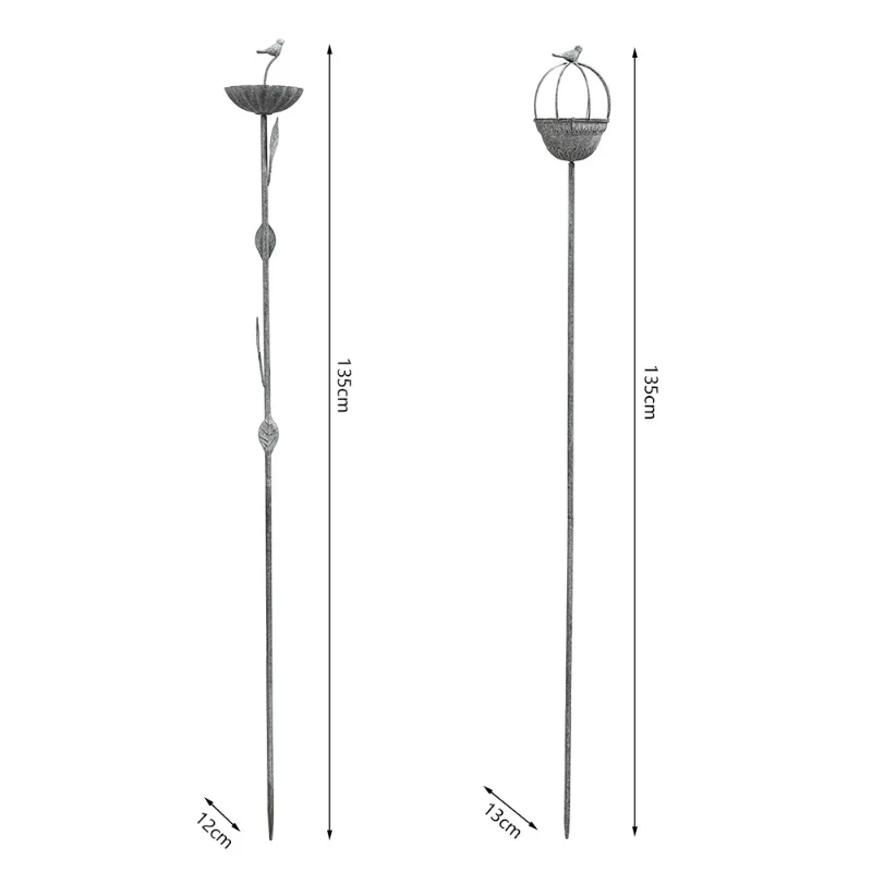 وحدة تغذية الطيور الفرنسية لحديقة زهرة الحديد دعم حصة مع ديكور الطيور في الهواء الطلق ساحة زخرفة تعريشة النبات خمر للتسلق #6