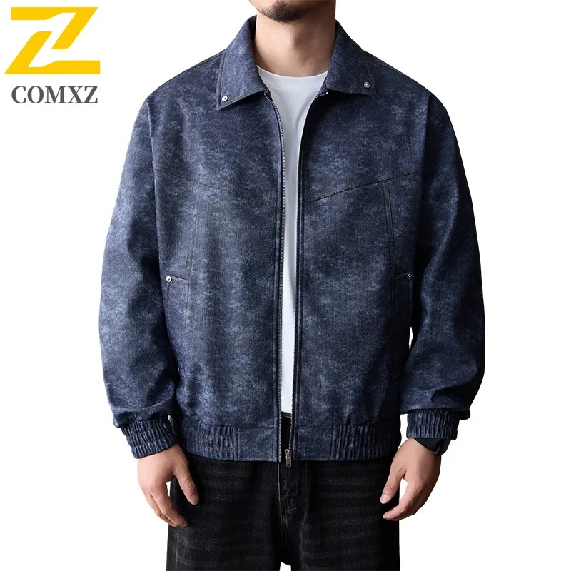 COMXZ 2025 Motorcycle Jacket Autumn Winter New Trendy Hunting Wear Resistant Coat Casual Plus Size Windproof Mens Jackets