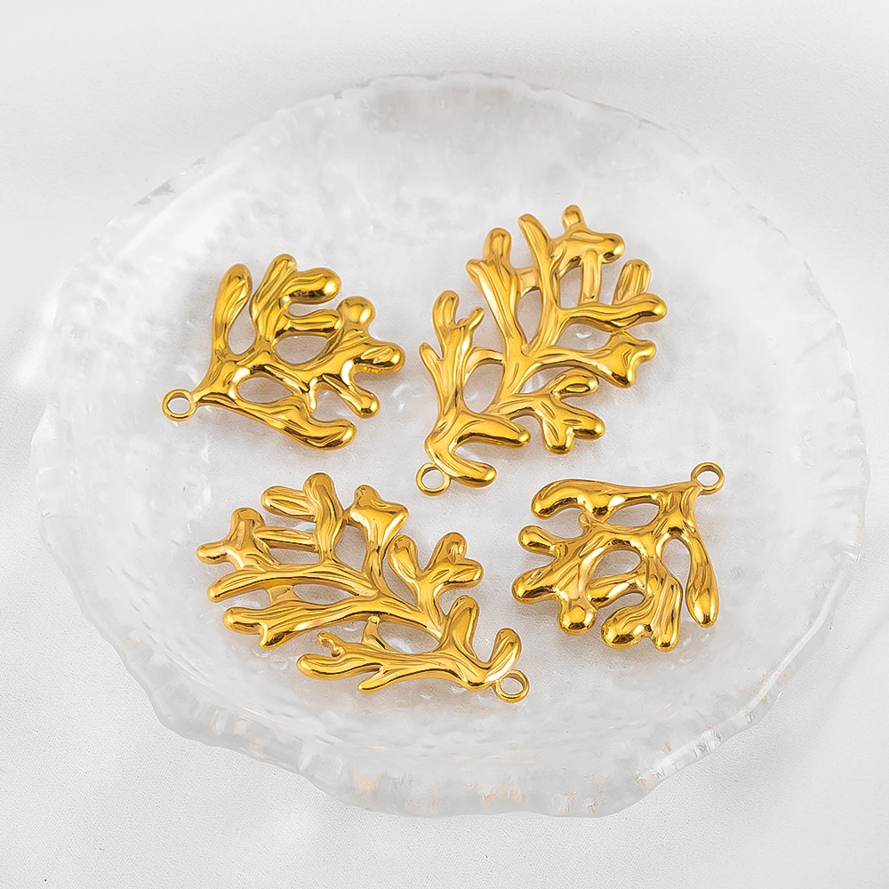 1 قطعة الفولاذ المقاوم للصدأ المرجان فرع المعلقات فرع شجرة كبيرة ل عقد دي اي واي القرط المفاتيح مستلزمات صناعة المجوهرات #5