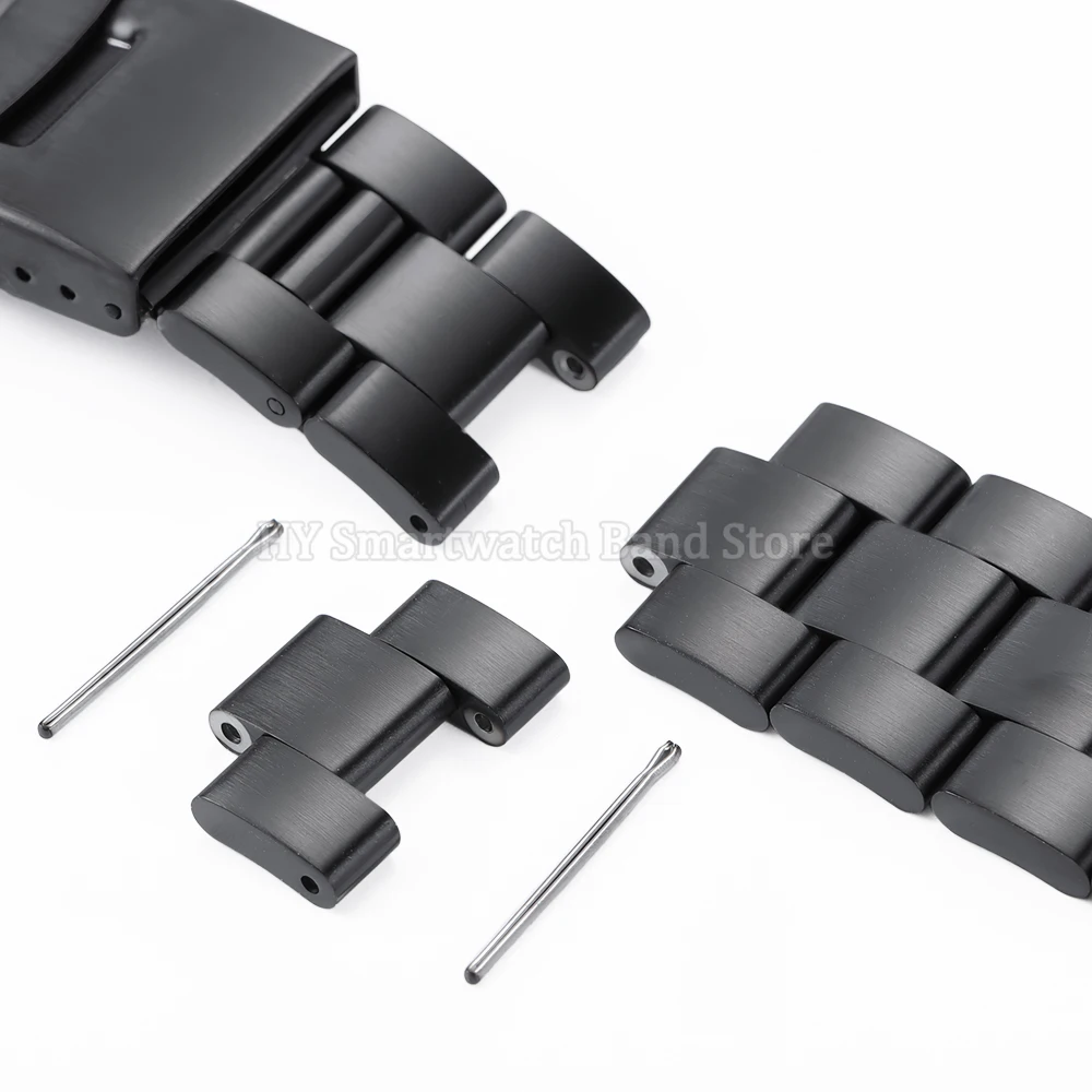 18mm 19mm 20mm 21mm 22mm 23mm 24mm Curved End Stainless Steel Watch Strap for Seiko for Jubilee Wrist Band Men Luxury Bracelet