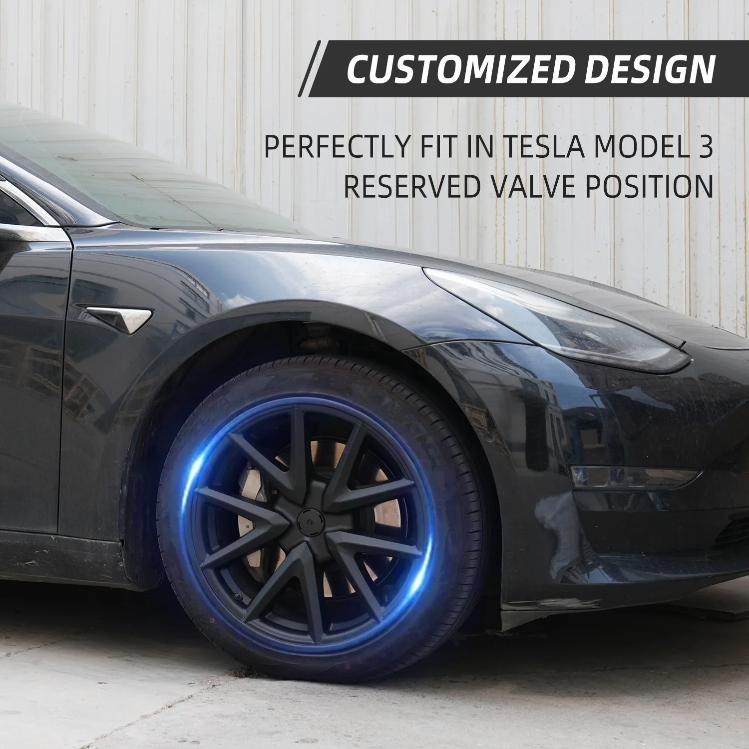 

4PCS Car Wheel Cover 18 Inch Performance Replacement Hub Cap Automobile Tires Hubcap Accessories for Tesla Model 3 2016-2023