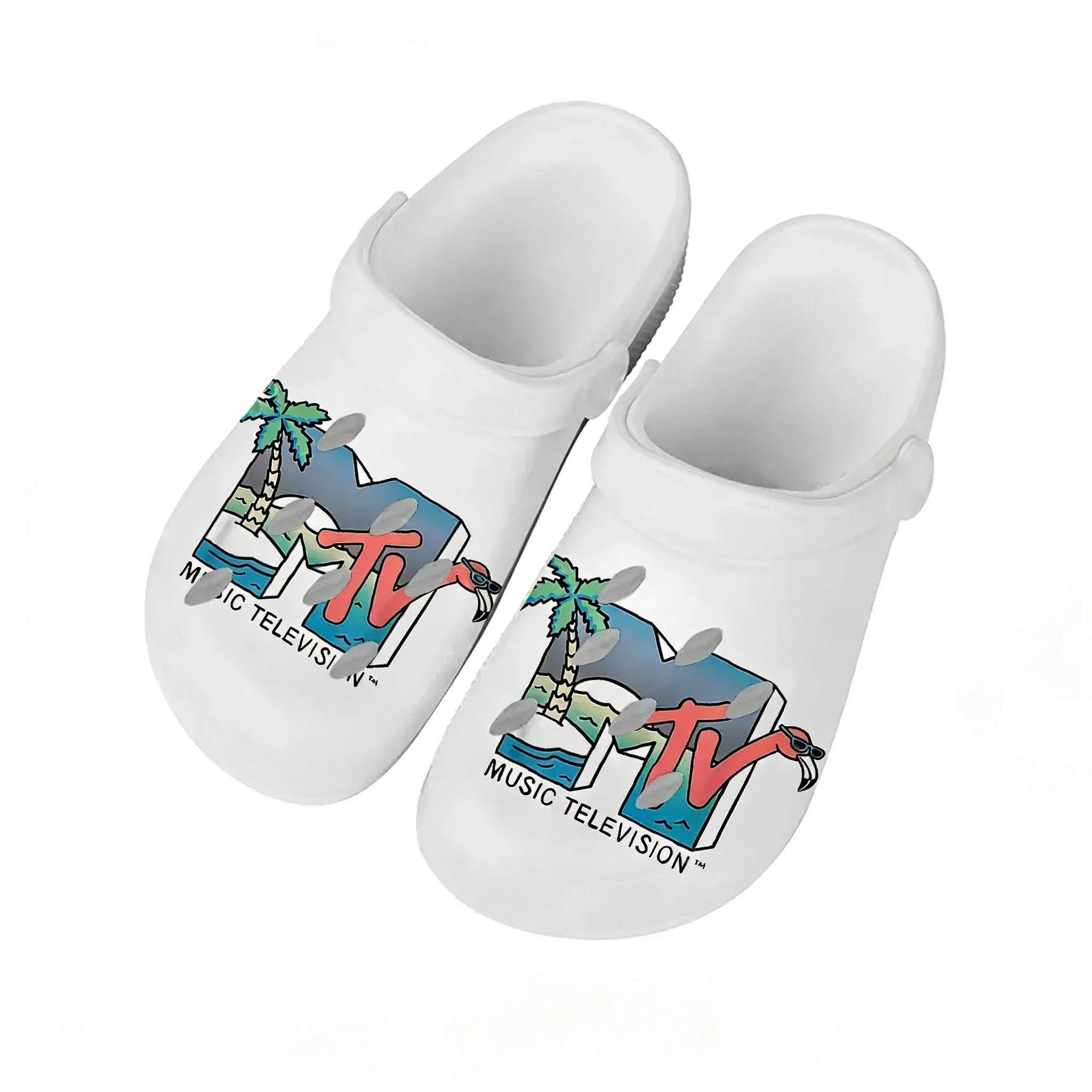 

Mtv Music TelevisionMTV Water Shoes Mens Womens Comfortable Home Garden Clogs Customizd Sandals Beach Breathable Hole Slippers