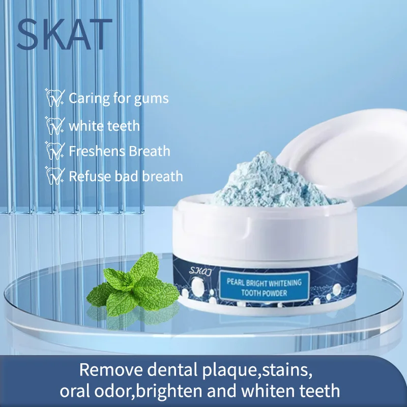 

50 г отбеливающего зубного порошка Pearl Brightening: восстановление эмали, глубокая очистка и длительная свежесть дыхания