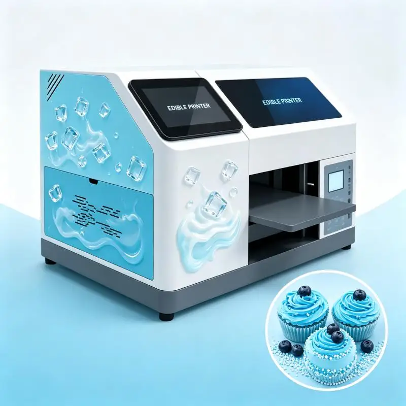 Digital Cake Printer Machine Edible Ink Full Color Image Printing Custom Cake Decoration Commercial Bakery