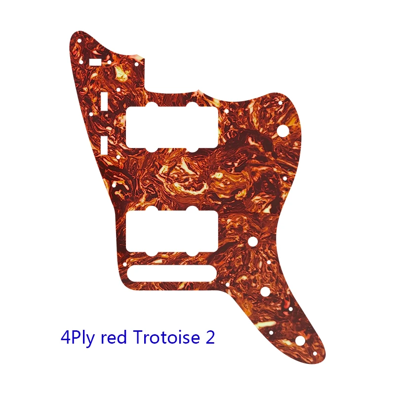 XinYue Custom Guitar Parts For Mexico Jazzmaster Style Guitar Pickguard Scratch Plate Replacement Electric Guitar Flame Pattern