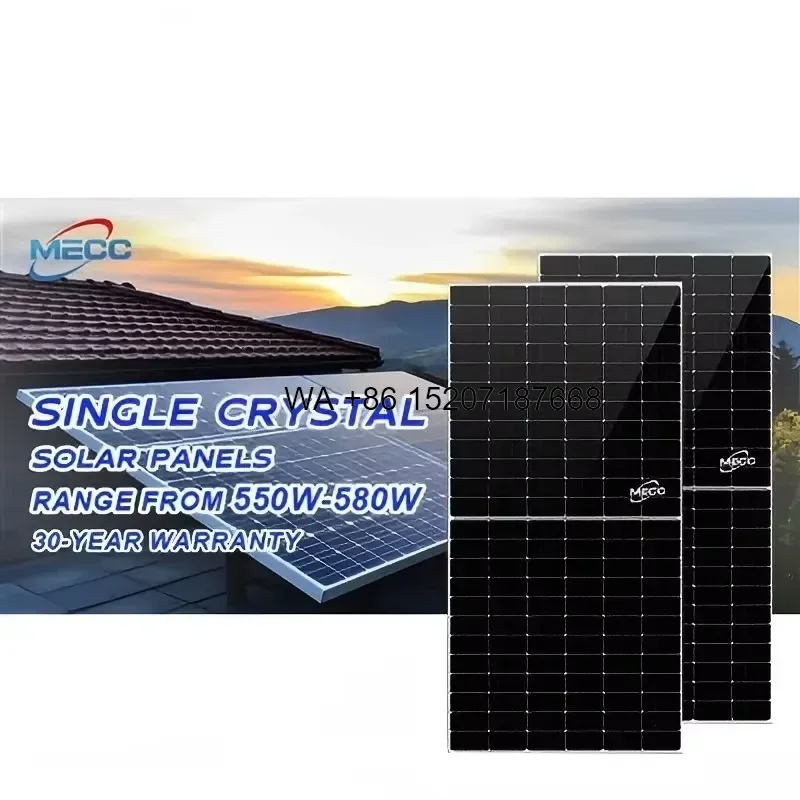 Wmwmnu Upgraded 3KW 5KW 8KW 10KW MECC Complete Solar Energy System Kit Custom Hybrid Solar Panel Power Generator MPPT Storage