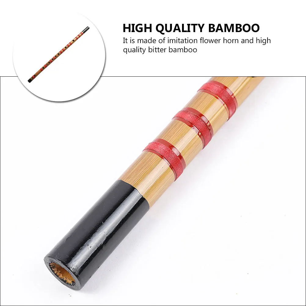 

1Pcs Professional Chinese Flute Wooden Flute for Beginners Lightweight Portable F Key Chinese Traditional Instrument