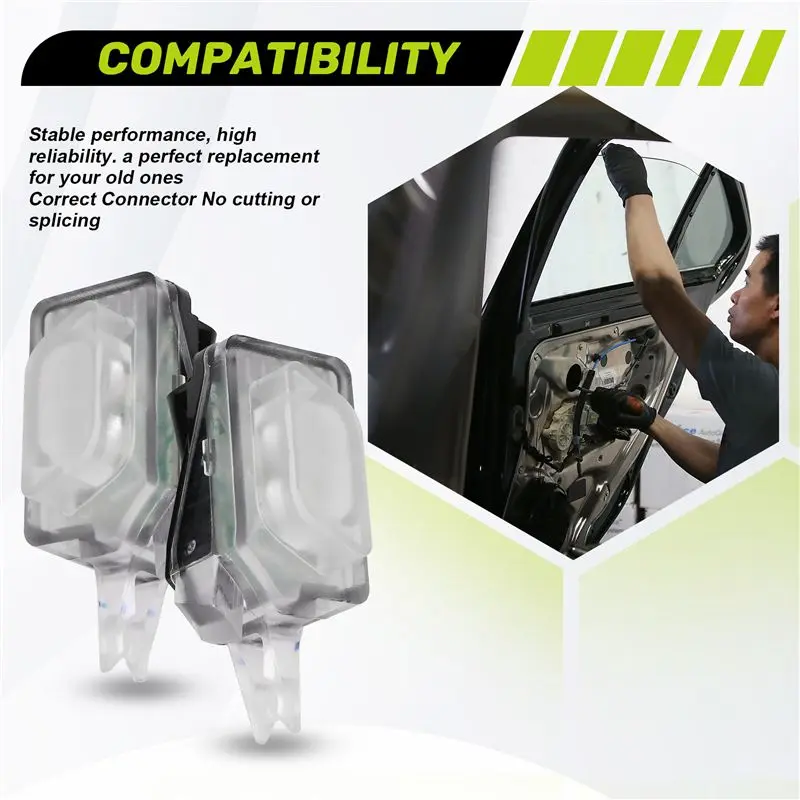 Reliable-Car LH&RH Door Exterior Handle Warning LED Peripheral Light Welcome Light 8W0947133 8W0947134 For A4 B9 A5 Q5