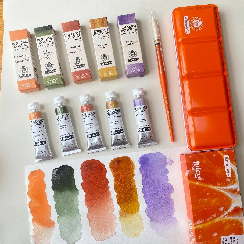 15ml Five Colors Watercolor Paints Set Scenic Painting Retro Still Life Character Illustration DIY Scrapbook Drawing Paint Set