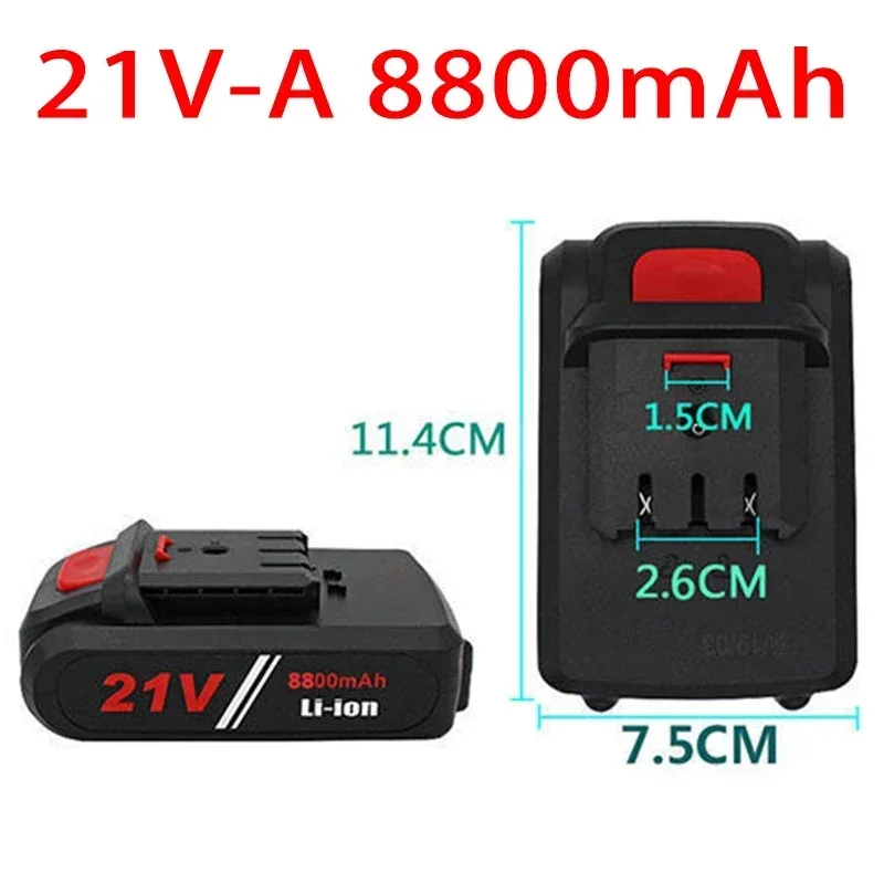 New 21V 36v 9800mAh Electric drill tool rechargeable lithium battery electric screw driver electric drill Li-ion battery