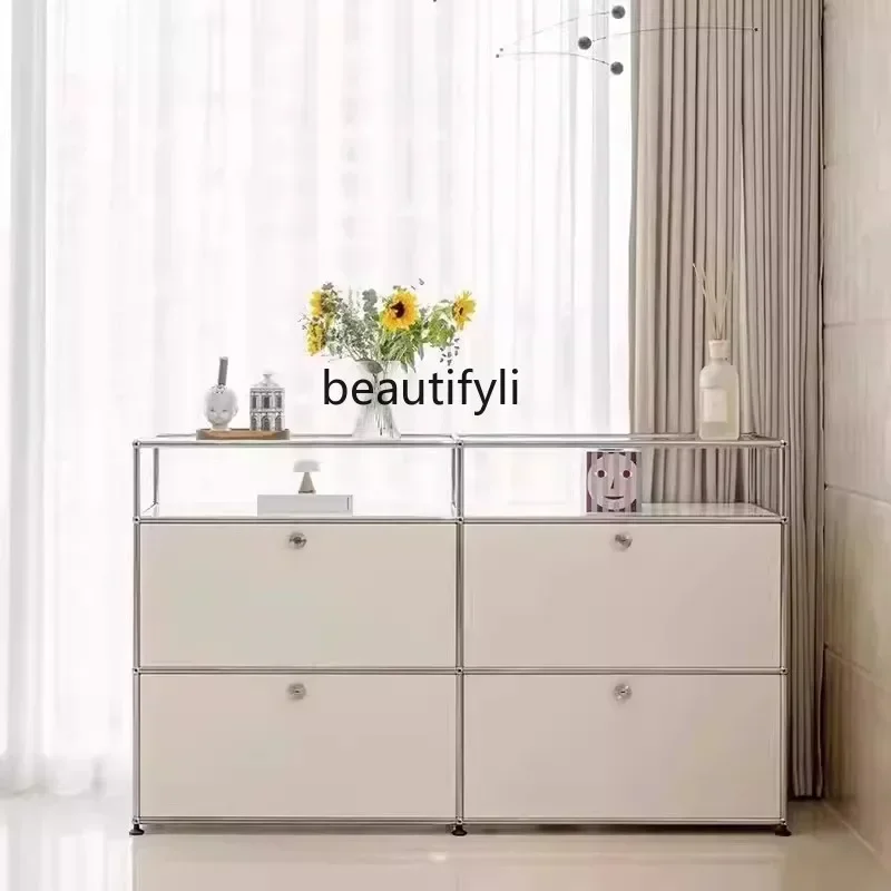 Usm Mid-Ancient RVS TV-kast Opbergruimte Moderne Module Combinatie Dressoir Kast Woonkamer Ladekast