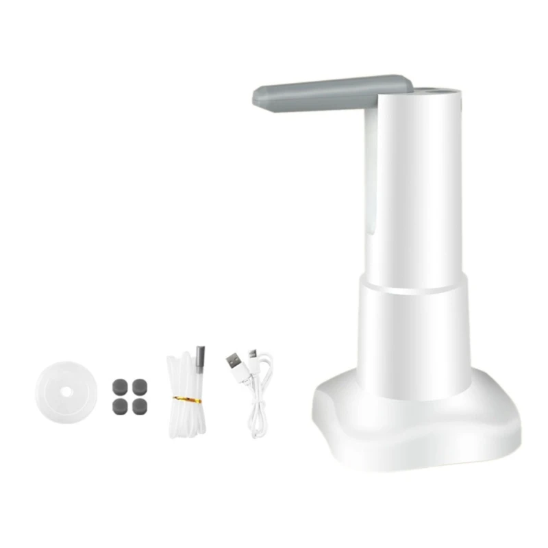 مضخة كهربائية محمولة قابلة للطي لموزع المياه ، أداة مياه الشرب ، زجاجة تحكم بأزرار ، أداة باريد USB قابلة لإعادة الشحن