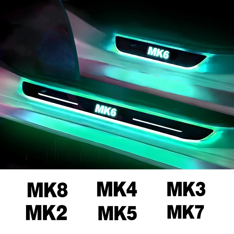Car removable LED welcome pedal door sill light for Volkswagen Golf 7 5 6 MK8 MK7 MK6 MK5 MKKK 4 MK3 MK2 2012-2014 2015 2016