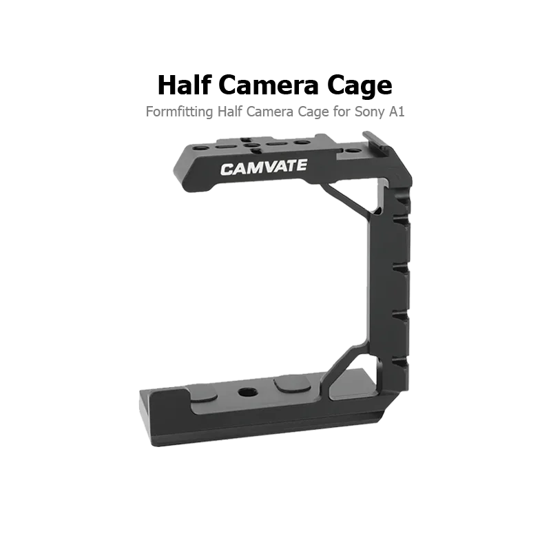 

CAMVATE для Sony a1 Клетка для полукамеры со встроенным основанием типа Arca и клеткой для крепления на холодный башмак