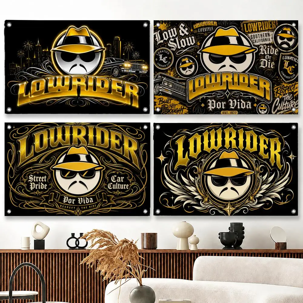Pattern Lowrider Flags flag Suitable For Party Club Outdoor Interior Wall Decoration Banner Fans Gift
