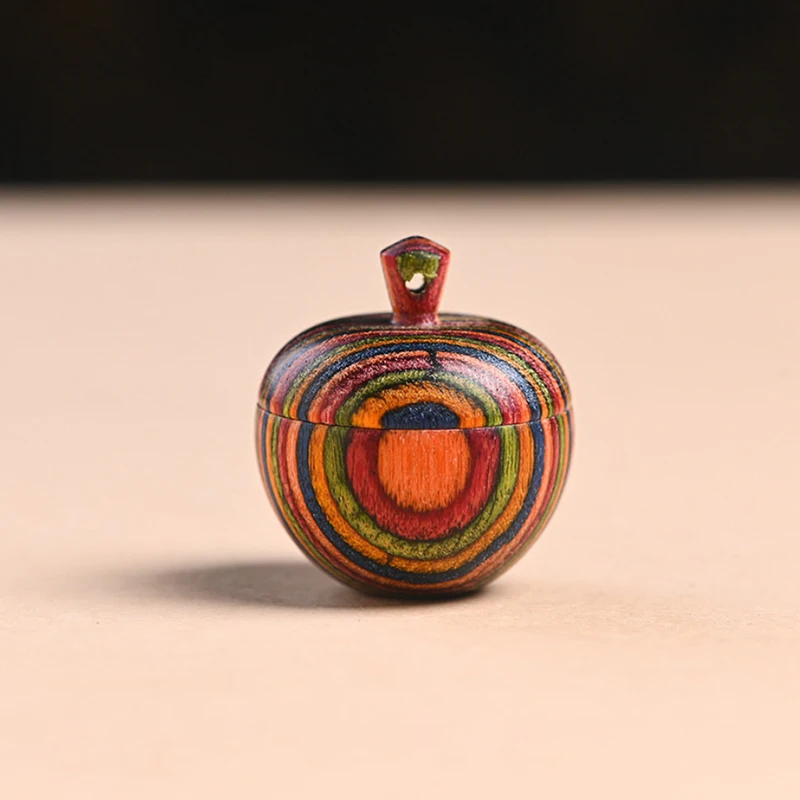 1Pcs Solid Wood Medicine Pill Box Mini Sandalwood Rescue Pill Case Portable Storage Sealed Outdoor First Aid Tool Keychain