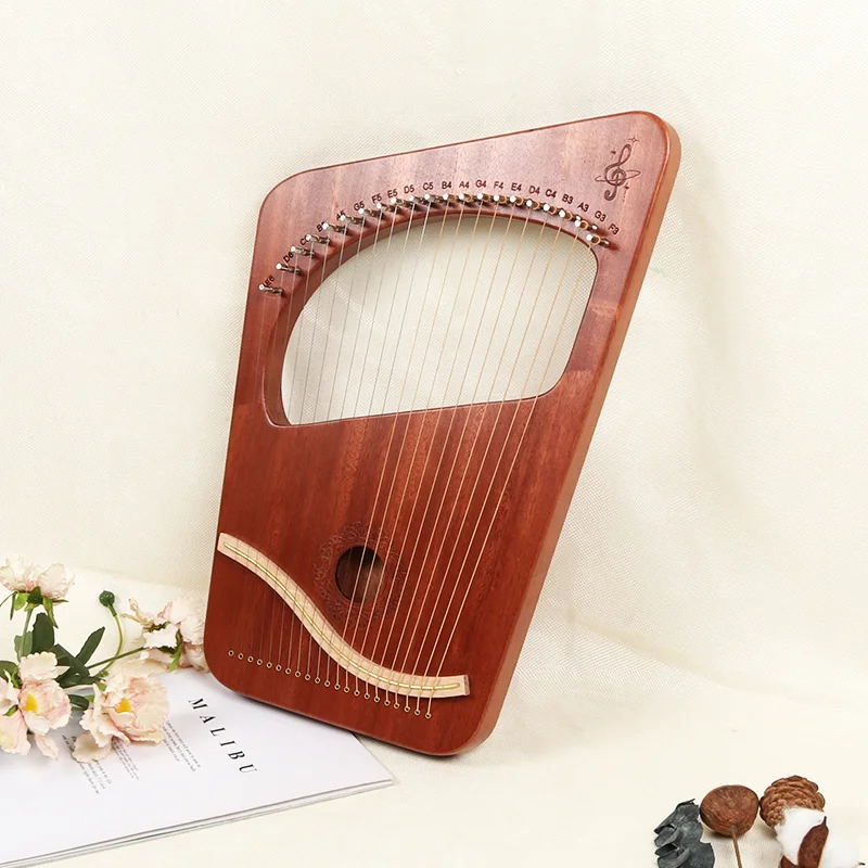 Lyre Harp 21 Strings Quality Lyre Portable Hand Carry On Lyre Harp Piano Stringed Musical Instrument With Tuning Wrench