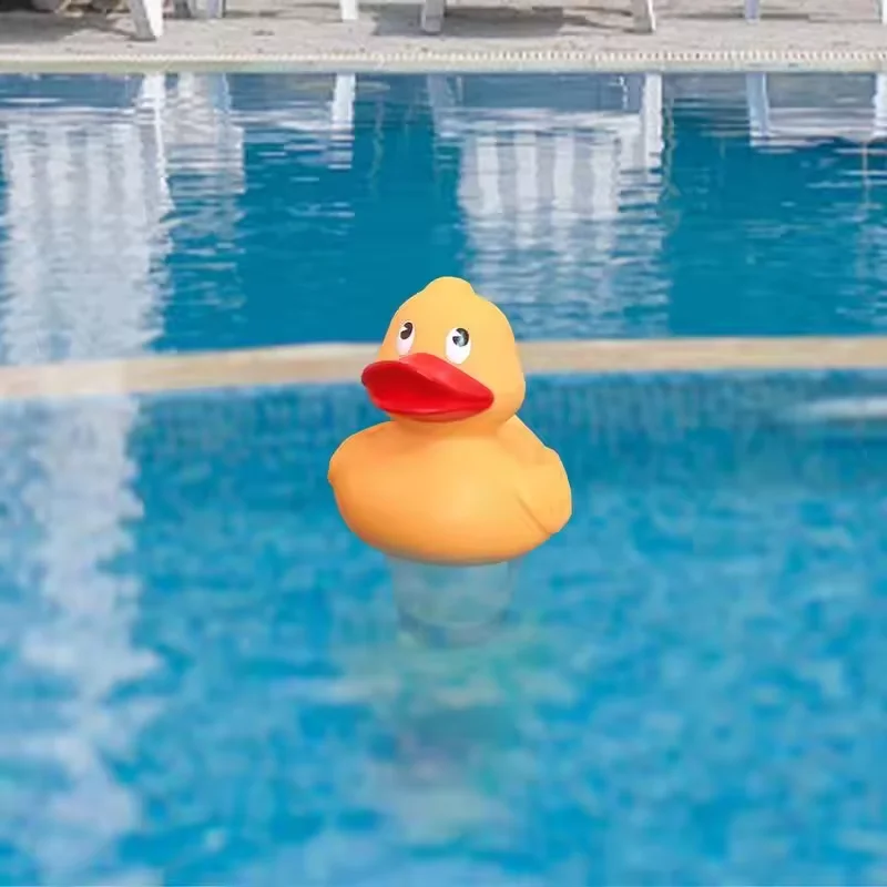 Bomba aplicadora automática de clorador de pato, taxa de fluxo ajustável, piscina flutuante, dispensador de cloro cemical, limpeza de piscina