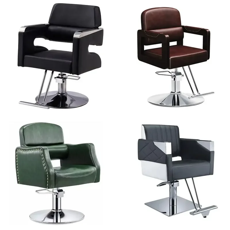 Modern Luxury Adjustable Beauty Salon Chair High Seat Barber Equipment for Hairdresser Styling Station Professional Furniture
