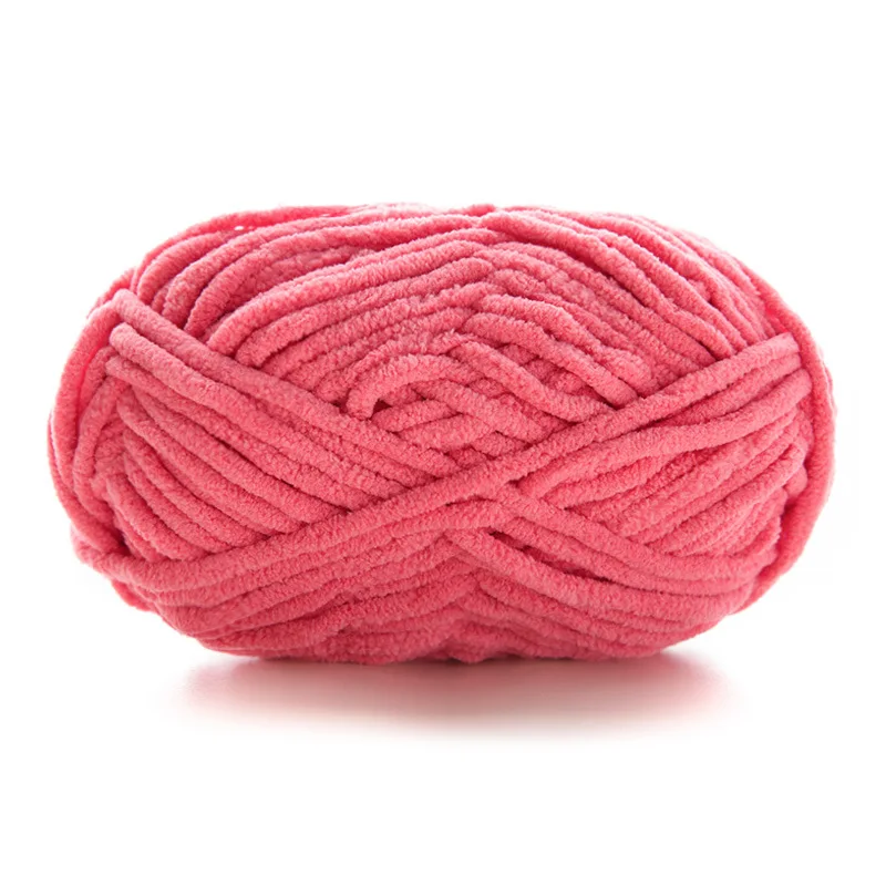50g Dik Fluwelen Garen Handgemaakte DIY Breigaren Wol Lijn Baby Sjaal Hoed Zacht Chenille Garen Gebreide Wol