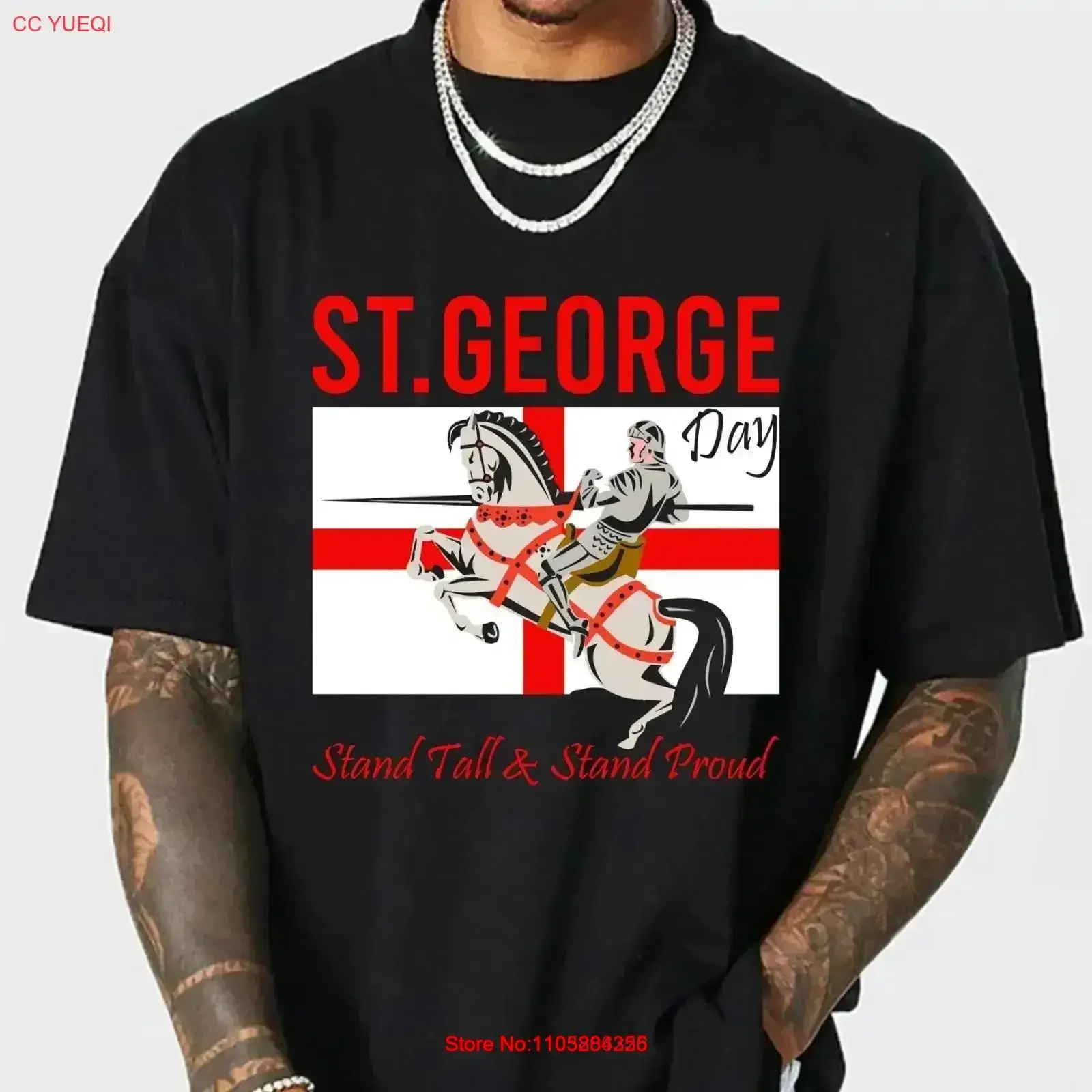 St George's day T Shirt Knights Templar English Pride England Top vintage Washed graphic fashion Casual Breathable Comfortable