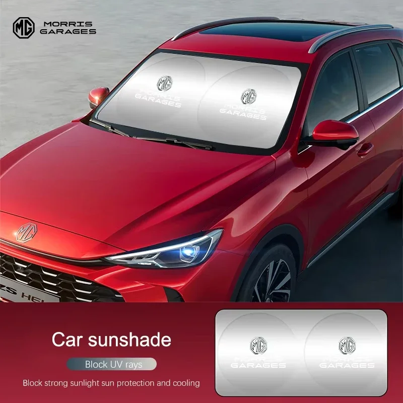 Car Front Windshield Sun Shade Sun Shield Cover Foldable Anti UV Heat Barrier For MG ZS MG4 EV MG HS MG3 MG5 EV Marvel R MG ONE