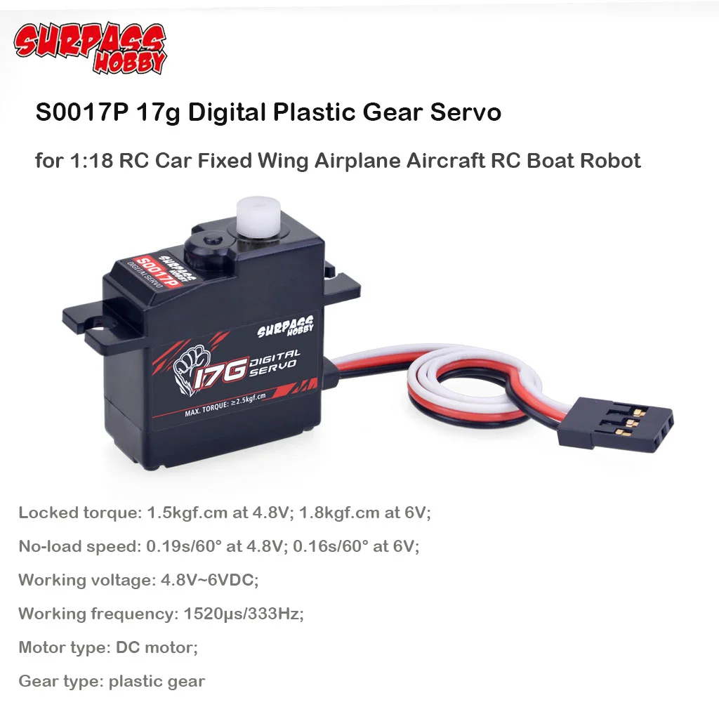 Overtreffen Hobby 9g 17g 25g 3kg 6kg Digitale Servo's Metaal Plastic Gear Servo Voor 1/10 1/12 1/24 RC Auto Vrachtwagen Vliegtuig Boot Onderdelen