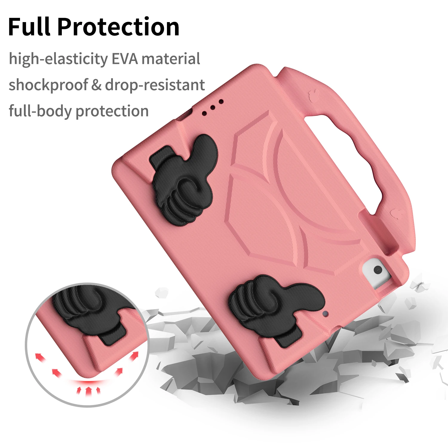 Kids Case for iPad Mini 1 2 3 4 5 7.9 inch iPad Mini 6 7 8.3in Durable Lightweight EVA Shockproof Protective Cover Handle Stand