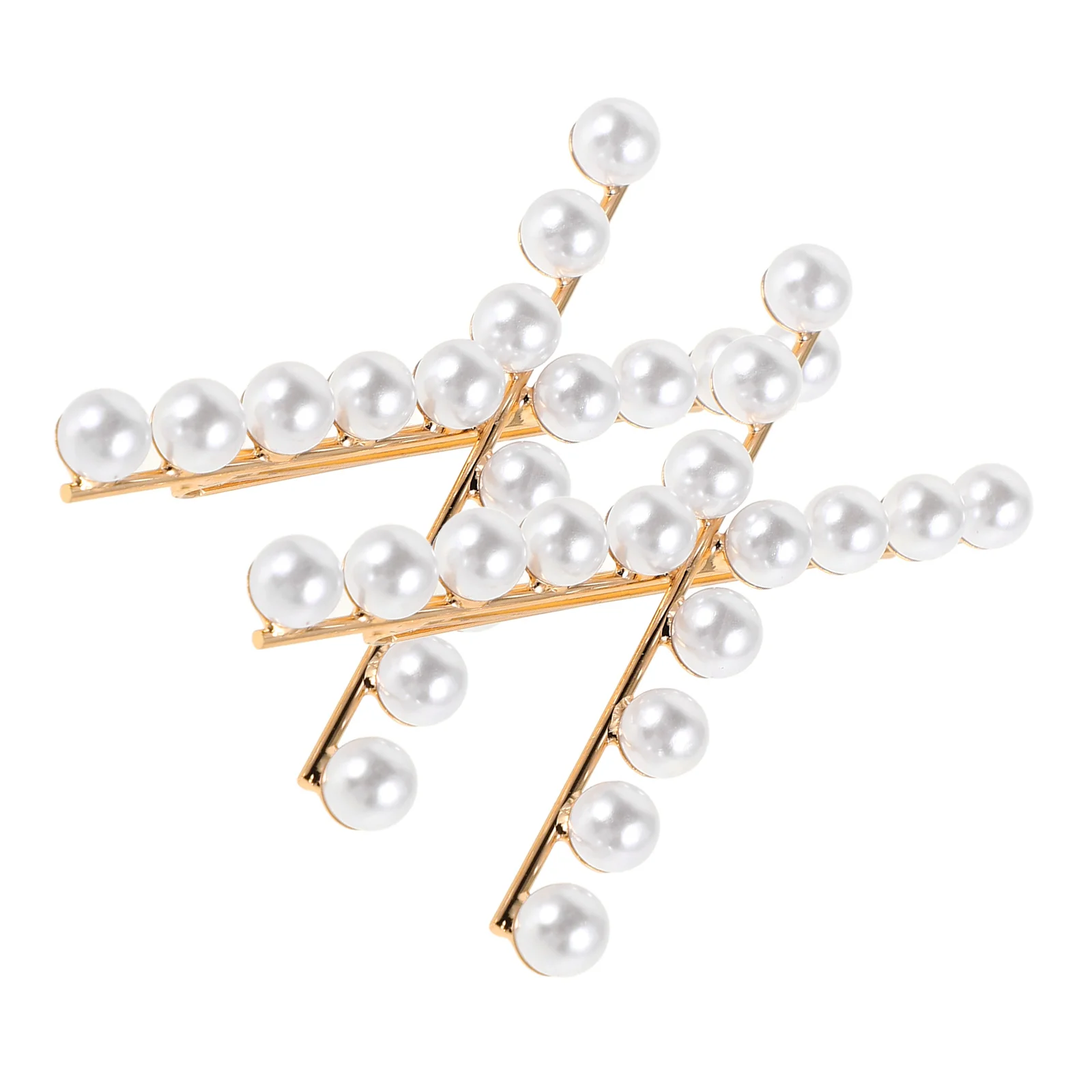 

2Pcs Pearl Hair Clips Bride Bobby Pins Accessories Faux Pearls Women Headdress Hair Decoration Bangs Clip Versatile Stylish