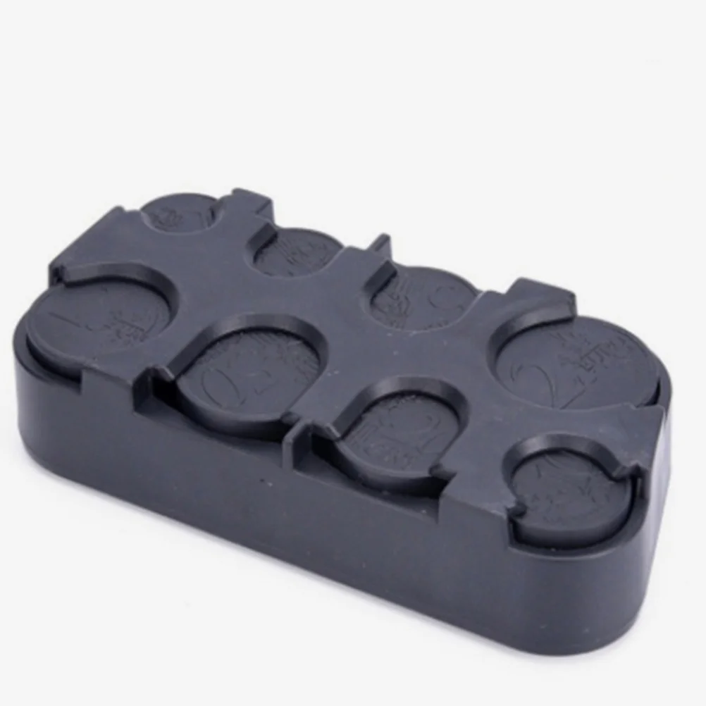 Caja organizadora de almacenamiento de monedas, dispensador de dólares automotriz, soporte de monedas de plástico para coche, 2 uds.