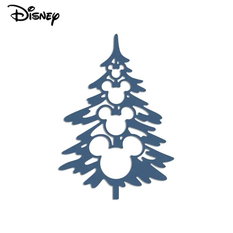 Christmas Tree Metal Cutting Dies Disney Mickey Mouse Ears Tree Diecuts for Diy Scrapbooking Album Paper Card Craft Embossing