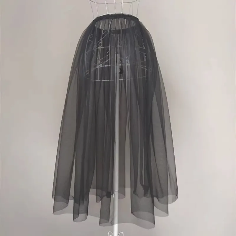 

Балетная юбка для взрослых по индивидуальному заказу, пушистая марлевая тренировочная сетчатая юбка до половины тела, танцевальный костюм «Лебединое озеро»