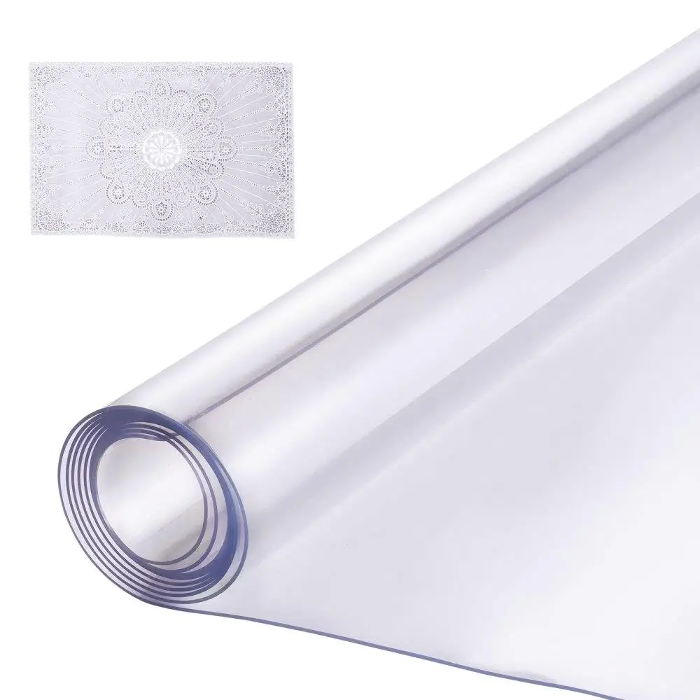 

PVC Table Protector 54x54 Inch Clear Plastic 1.5mm Thick