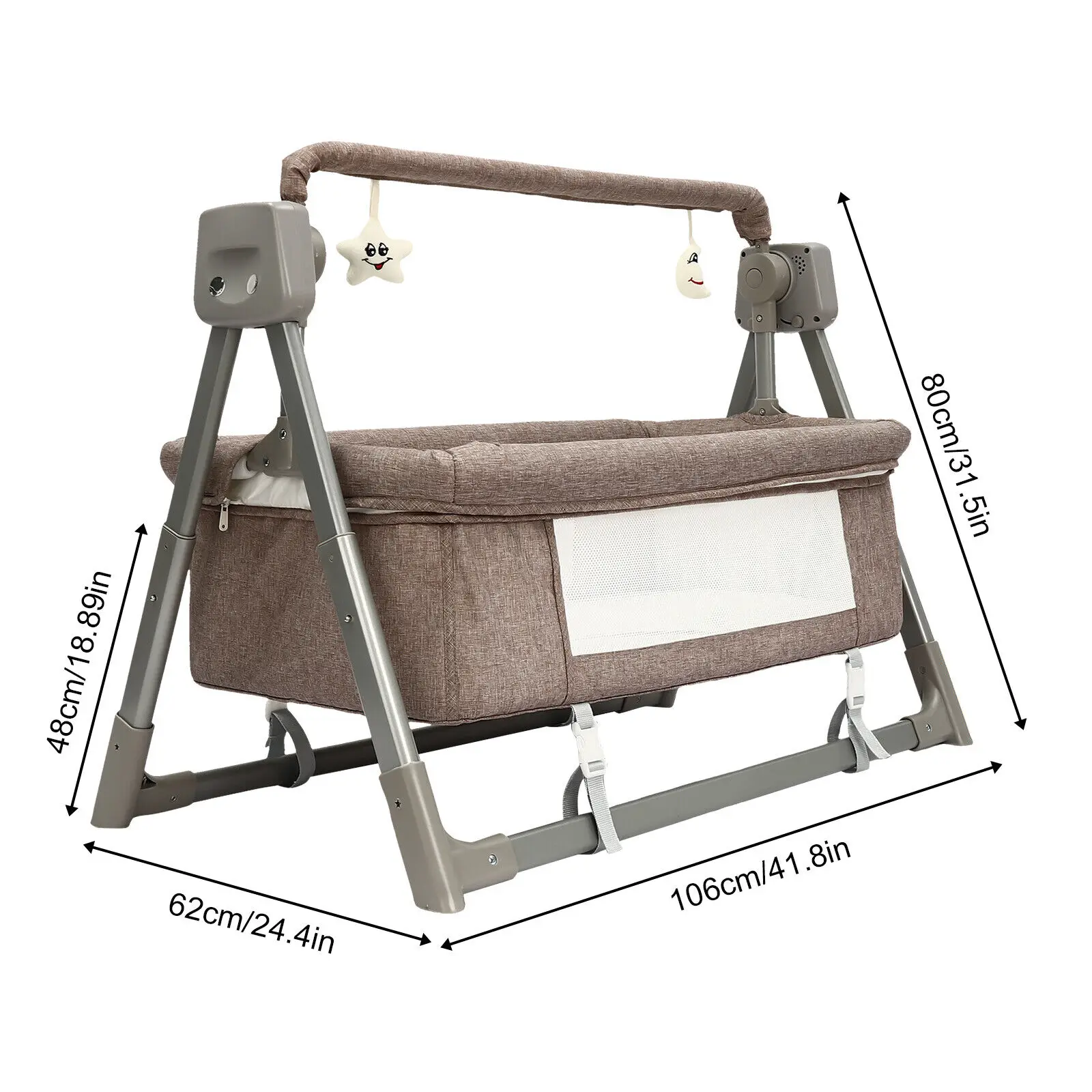 Draagbare elektrische babyschommel wieg wieg schommelwieg babybed wieg