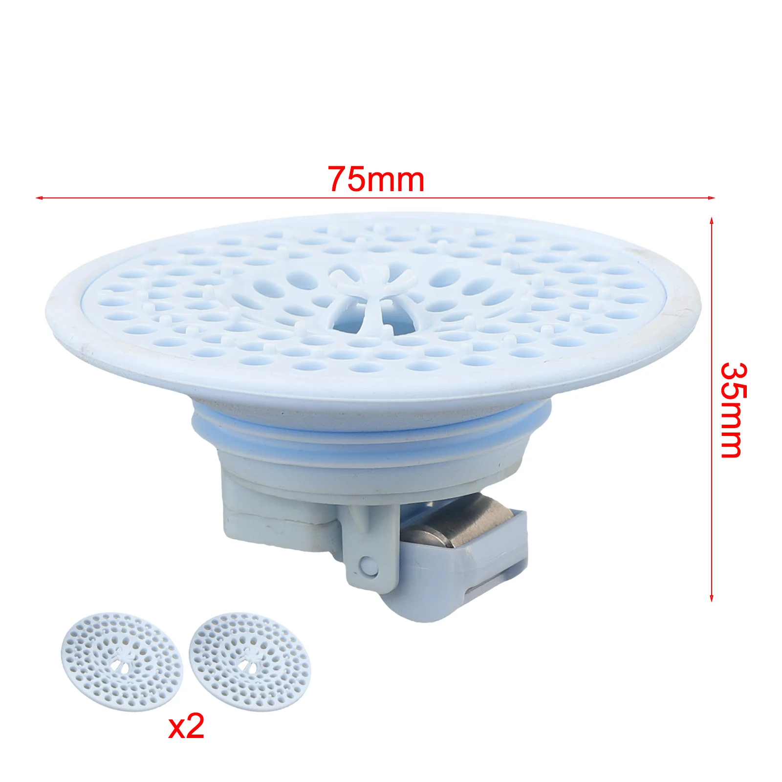 Kitchen Sink Filter Floor Drain Core Modern Style 40 To 75mm ABS Silicone Anti Clogging Deodorant Insect Proof