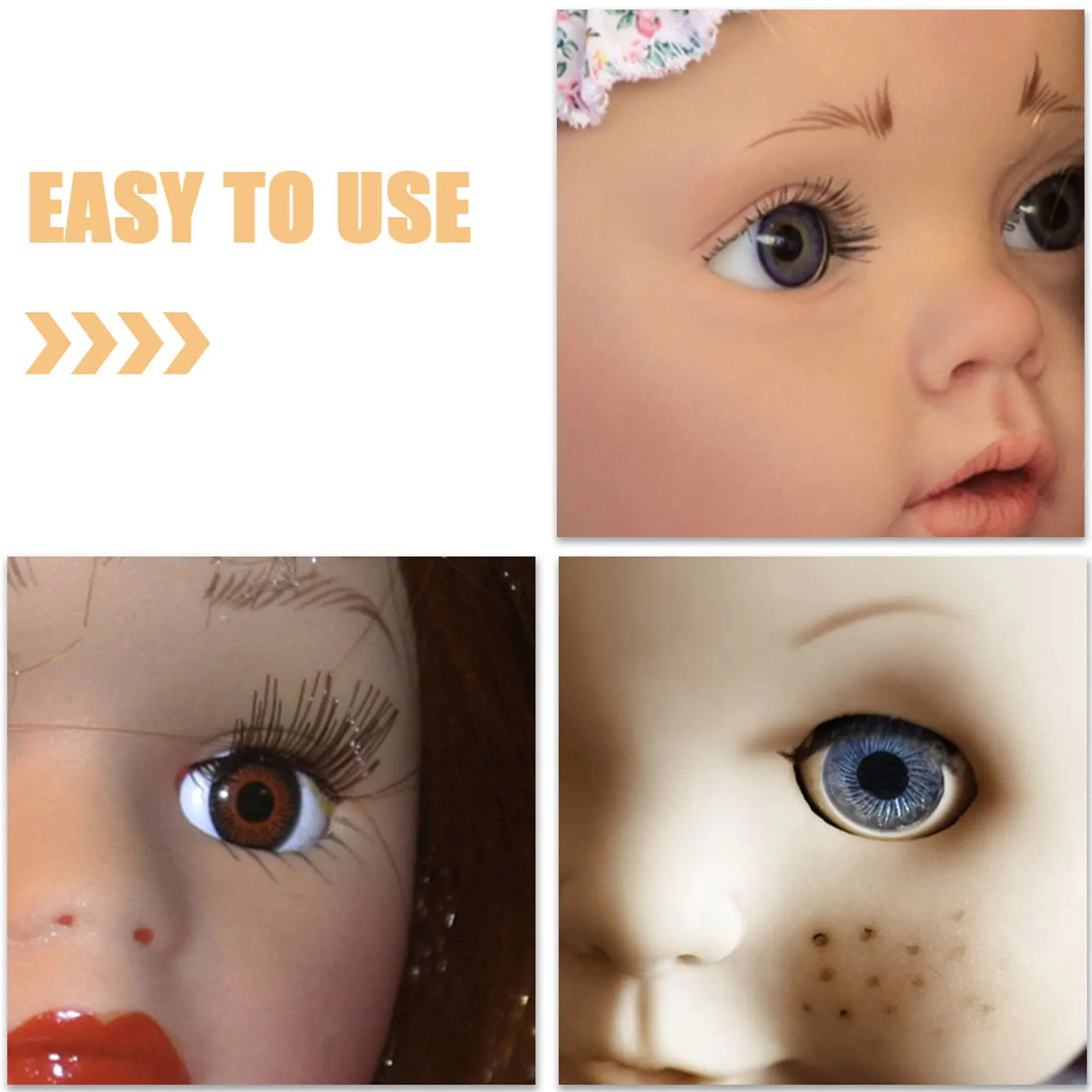 8 قطعة رموش صناعية واقعية يمكنك صنعها بنفسك لمستلزمات الحرف اليدوية الزخرفية ملحقات حزمة الرموش الصناعية #1