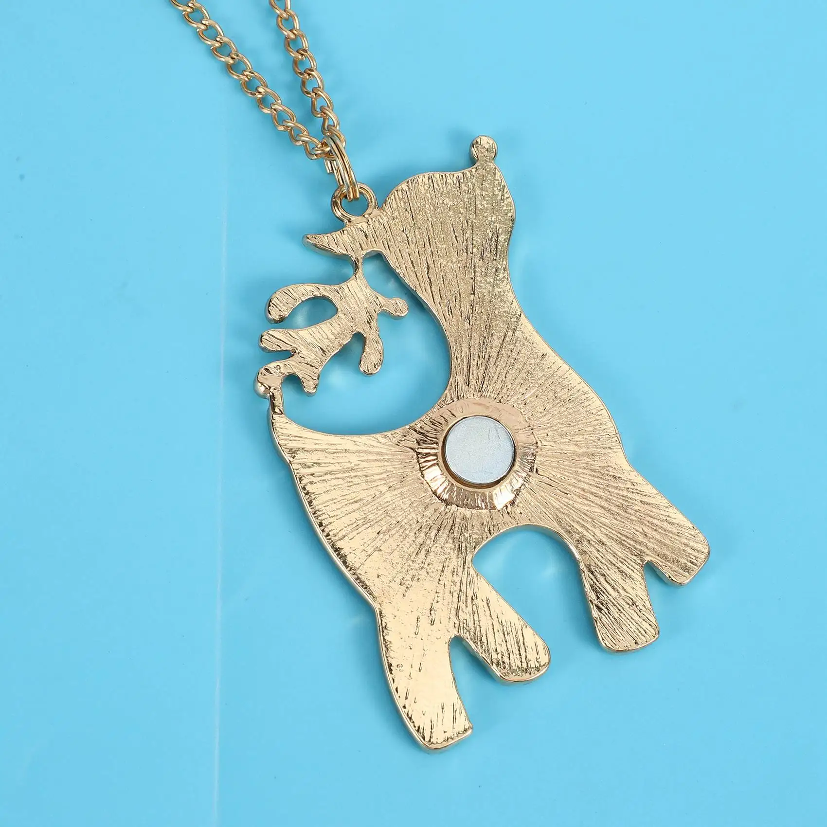 ABHU Diy Handmade Diamond Keychain Rhinestone Bag Pendant Keyrings Deer Chain Key Chains