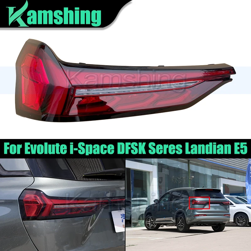 Car Rear Bumper Taillight For Evolute i-Space DFSK Seres Landian E5 Rear Brake Light Stop Lamp Taillamp Tail Lamp