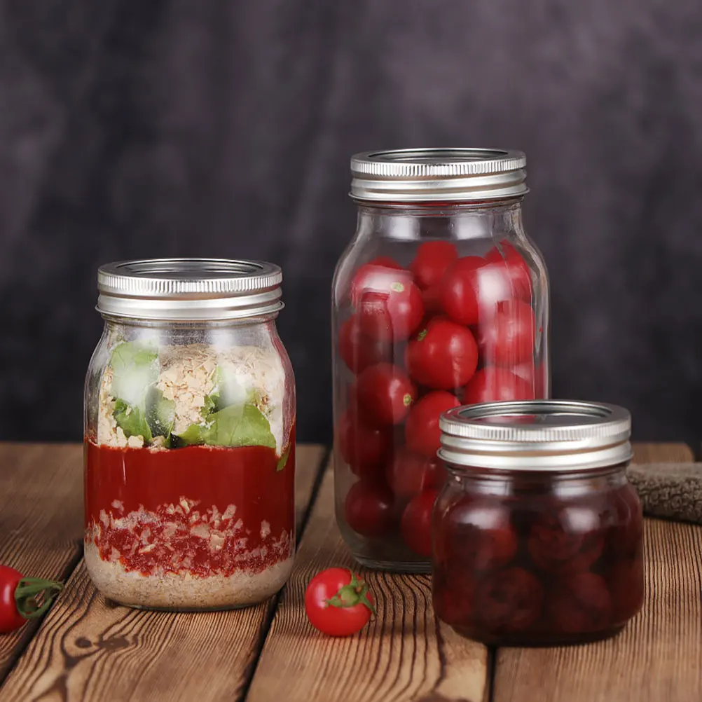 

12 Pcs Tinplate Lid Wide Mouth Canning Reusable Leak Proof Jar Lids for Regular Mouth Food Storage Airtight Containers