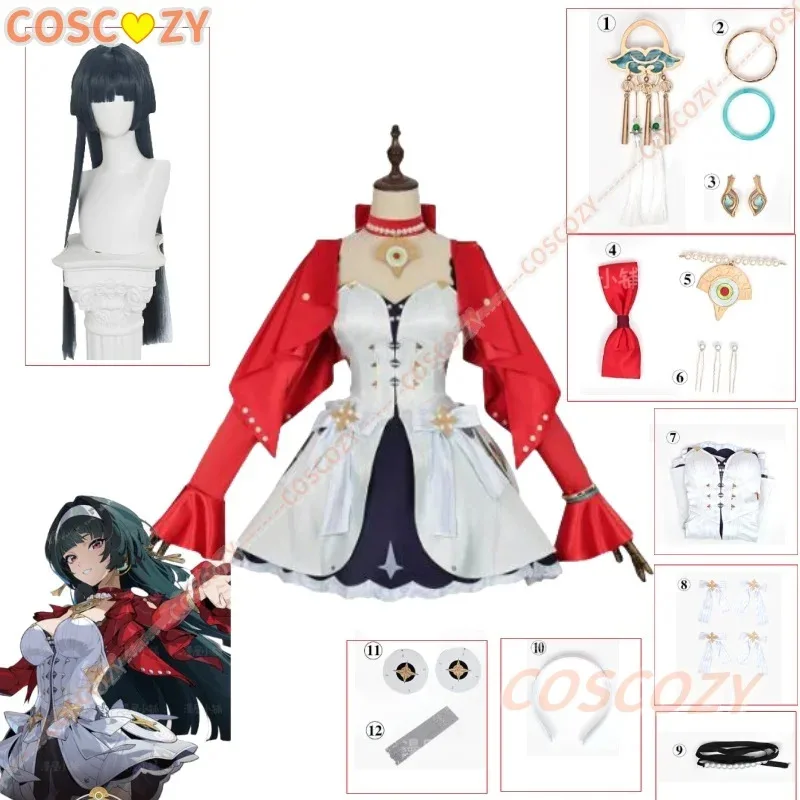 

Astra Yao Game Zenless Zone Zero Cosplay Costume Wig White Dress Red Coat Accessories Sexy Cute Girl Women Uniforms Customized
