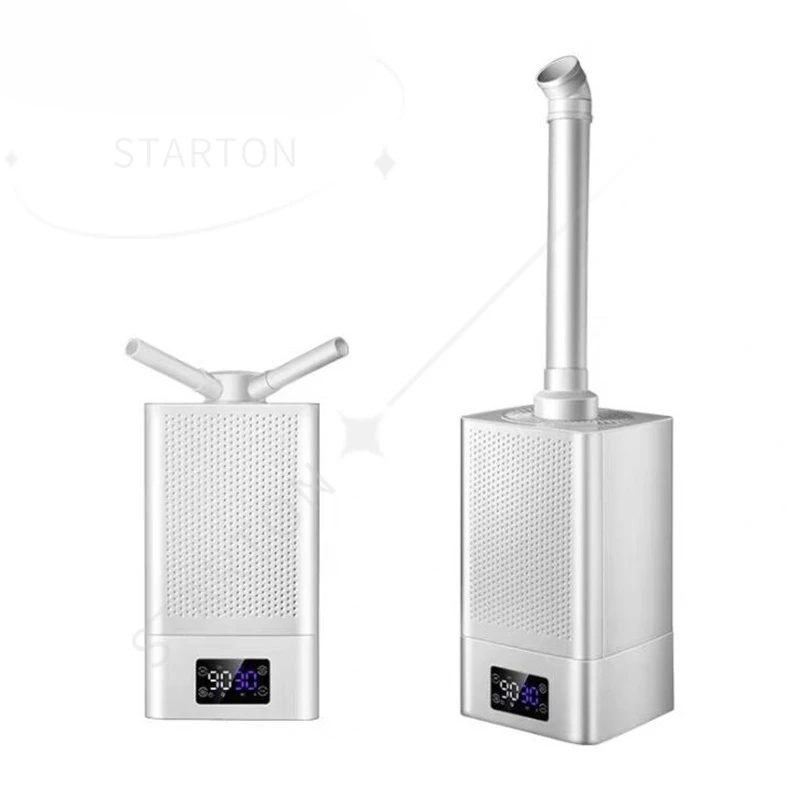 Industrial Ultrasonic Humidifier Commercial Cool Mist Maker 11L Fogger Timing LED Display Anion Air Purifier